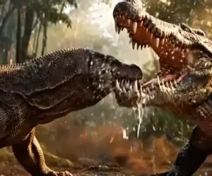 مستند حیات وحش؛ تو نبرد کومودو و کروکودیل استراتژی مهمتر از جثه و دندونای تیز بود