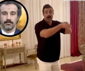 آواز شاد؛ پسره کله ی محسن تنابنده رو گذاشت رو سرش چنان شلنگی لرزوند که حلالیت میخواد