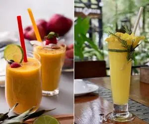 طرز تهیه اسموتی انبه به روش کافه ای