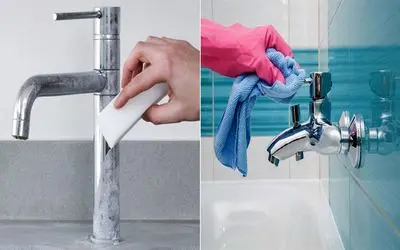 با مواد شیمایی به خودت آسیب نزن/ برق انداختن شیرآلات سرویس بهداشتی با مواد خونگی