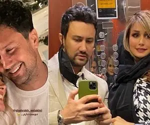 سانسور ناشیانه همسر شاهرخ استخری وقتی استایل بلژیکی داشت؛ خانوم و آقا هردو دماغ عملی!