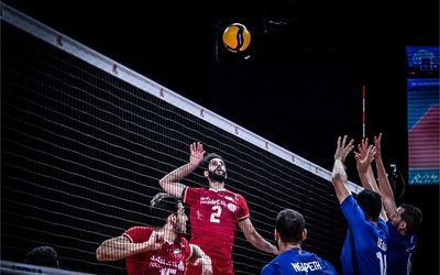 جدول لیگ ملتهای والیبال بعد از باخت ایران به فرانسه دوشنبه 31 خرداد