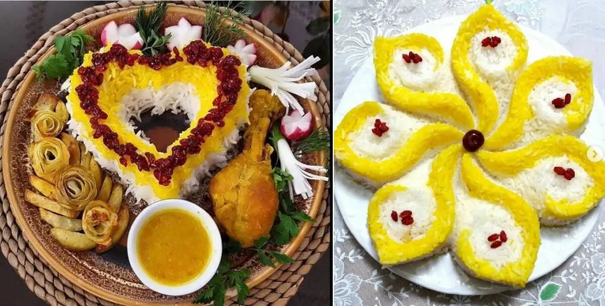 تزئین برنج
