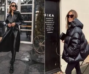 استایل دارک تو زمستون خوراکه اصن برفا سفید و تو سیاه مثل صفحه ی شطرنج / اینجوری ست کن