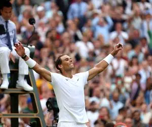 تنیس ویمبلدون؛ رافائل نادال جنگید و راهی نیمه نهایی شد!