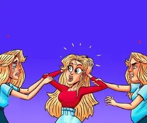 هوش تصویری؛ واقعا باهوشی پس بگو بین خانوم باردار و اون یکی کدوم مادر این دخترگیس طلایین؟