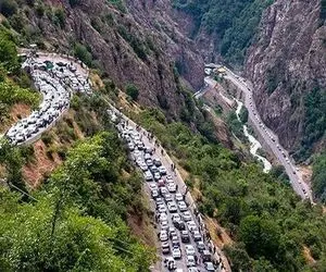 جاده چالوس مسدود شد + علت