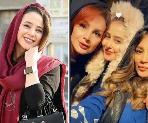 تیپ اروپایی الناز حبیبی در حالی که دختر ایرونیه؛ با این رفقا بایدم جوجه روسری باشه!