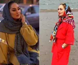 "الهام حمیدی" به خیال خودش خاص شده؛ مانتویی همچون دفتر نقاشی!