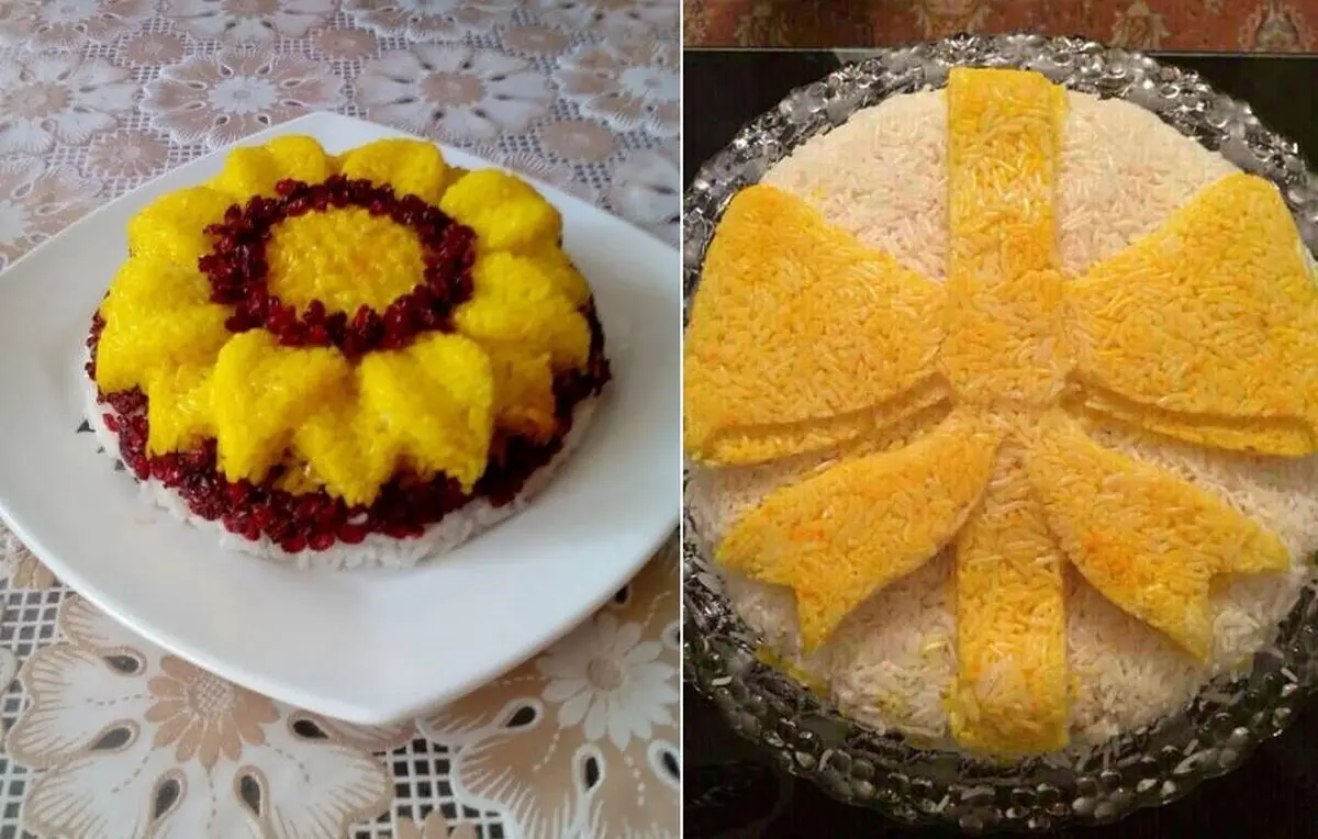 تزئین برنج