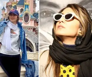 سلفی دلرُبای "نیکی مظفری" البته با حجابی نیمه؛ چه قرتی بازیای تو آینه داره! 