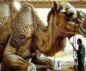 فرآوری شتر؛ بعد 80 سال استثمار شتر دور ریز نداره تو سلاخخونه ازش مواد نو تولید میکنن