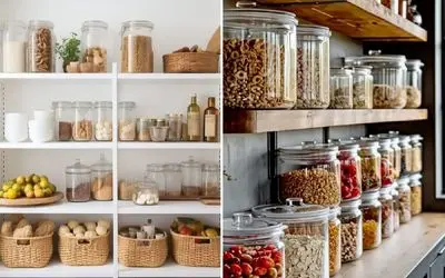 چند ترفند طلایی برای چیدمان حبوبات در کابینت و آشپزخانه/ دیگه خبری از شلختگی نیست