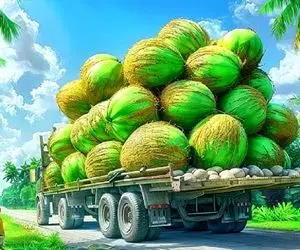 کشاورزی نوین؛ هزاران تن نارگیل رو تو مزارع چند 1000 هکتاری کاشتن و شیک بسته بندی کردن