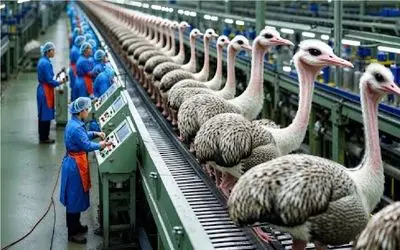 فرآوری شترمرغ؛ شترمرغ گوشت، چرم و حتی پرش طلاست