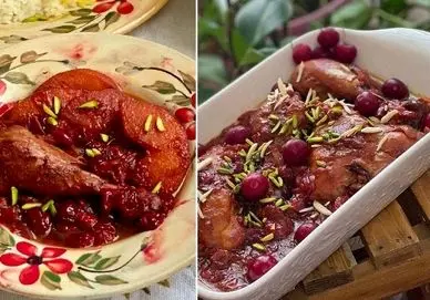 طرز تهیه مرغ آلبالویی به روش مازندرانی / طعم بی نظیر از یک غذای محلی خاص