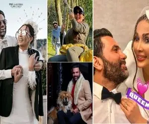 نیکبخت و زنش با کلی ژل و بوتاکس رفتن قاطی مدلااا؛ جفتی فیسارو کوبیدن از نو ساخیدن!