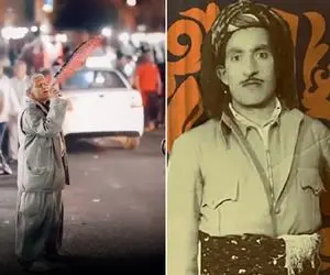 آواز بهجتی؛ پیرمرد وسط خیابون دستمال به دست با آهنگ حسن زیرک با غم کردی میرقصه