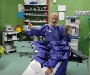 آواز محلی؛ پیرمرد با پای شکسته تو اتاق عمل چه آهنگ مازندرانی میخونه فقط قیافه پرستار