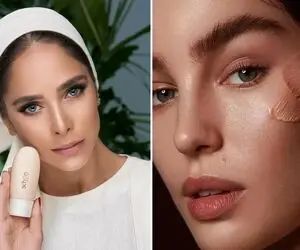 ترفند آرایشگران عروس برا نماسیدن کرم پودر / اینجوری از صبح کرم رو صورت آخ نمیگه تا شب