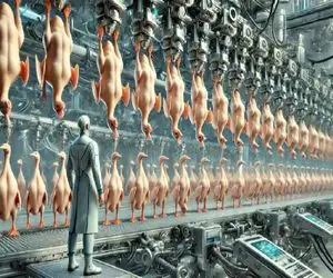 فرآوری اردک؛ پر اردک و دونه دونه میکنه برا متکا گوشتشو صیقلی میکنه میفروشه