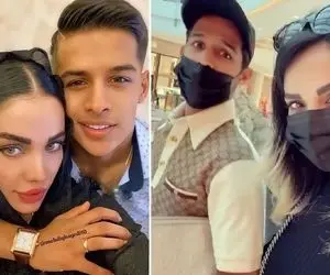 اقدام خرافی و عجیب زنِ مهدی قائدی در دبی!+ویدیو