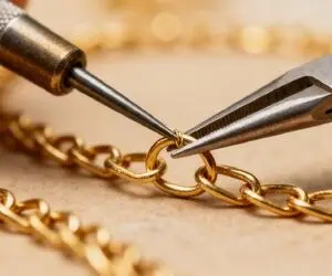 چگونه زنجیر گردنبند پاره‌شده طلا را در خانه تعمیر کنیم؟