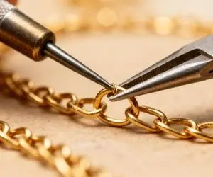 چگونه زنجیر گردنبند پاره‌شده طلا را در خانه تعمیر کنیم؟