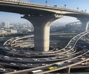 معماری خلاقانه؛ مهندس این پل عاشق ترن شهربازی بوده ماشینا ویژ میان پایین هیجان انگیزه