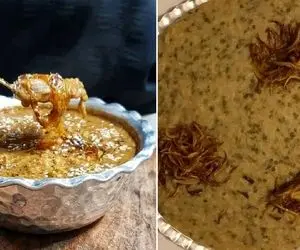 طرز تهیه شله کنجدی لذیذ و خوشمزه / غذای سنتی استان فارس که طعم و مزش حرف نداره