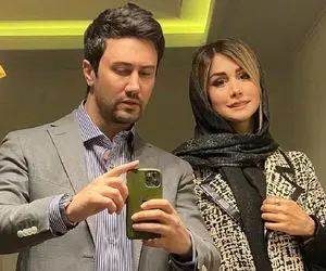 عکس زیبای شاهرخ استخری با نبات خانمش!