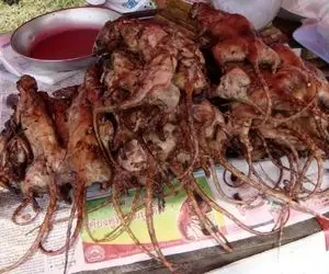 طرز تهیه "موش گریل" مگه داریم مگه میخورن؛ بیچاره تو آب جوش پوستش کنده شد بعدم سرخ شد