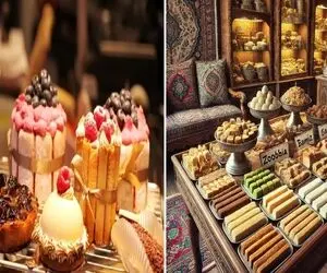 بهترین شیرینی فروشی تهران/ شیرینی های تازه با قیافه لاکچری برا پذیرایی عیدو اینجا بخر