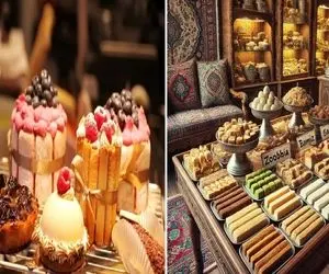 بهترین شیرینی فروشی تهران/ شیرینی های تازه با قیافه لاکچری برا پذیرایی عیدو اینجا بخر