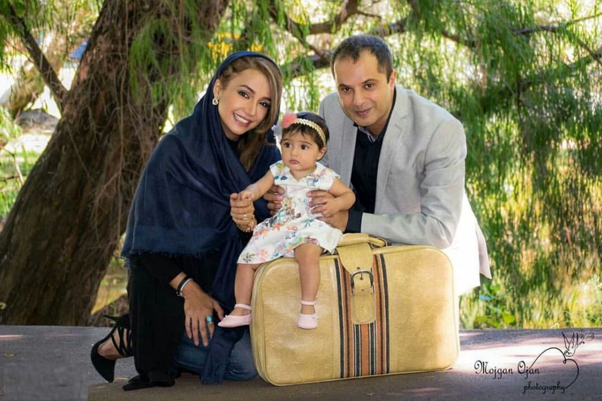 شبنم قلی خانی در کنار همسر و دخترش شانا