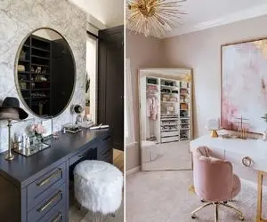 میز آرایش مناسب خونه های قوطی کبریتی / لوازم آرایشتم اینجوری بچین هرکی دید بگه به به