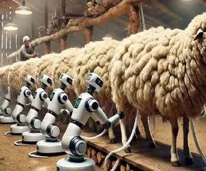 ابزارآلات نوین؛ شیر گوسفند ها انقدر زیاده سر ریز میکنه با ربات میدوشن ماست درست میکن