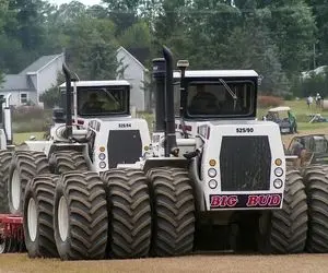 کشاورزی نوین؛ این وحشی 40 چرخ کوه رو هم شخم میزنه