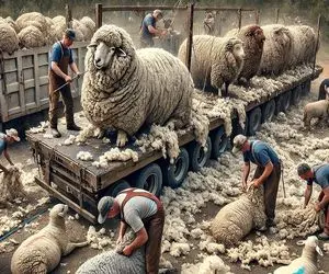 کارخانه حیوانات؛ گوسفند هرکول رو با تزریق پرمو کردن ابریشم بسازن با گوشتش شیشلیگ