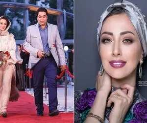 نفیسه روشن واسه دیده شدن چسبید به بلاگری که از شدت ژل زیاد مثه بادکنک شده / لنز خزشو