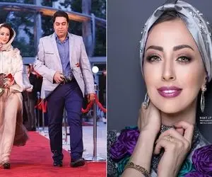 نفیسه روشن واسه دیده شدن چسبید به بلاگری که از شدت ژل زیاد مثه بادکنک شده / لنز خزشو