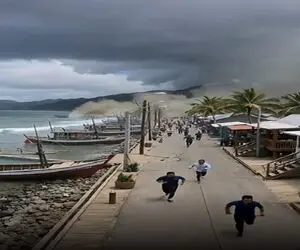 معماری طبیعت؛ کوه زیردریایی فوران کرد ماهیا اون زیر هیچی مردم تو ساحل الفاتحه