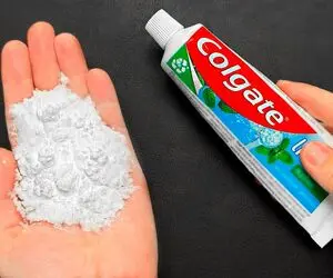 ترفندهای خانه داری؛ جوش شیرین رو با خمیر دندون مخلوط کنید نتیجه شگفت انگیزه