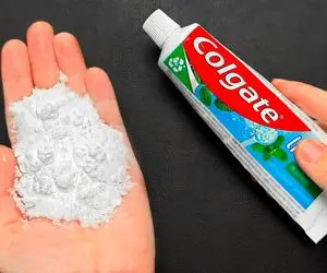 ترفندهای خانه داری؛ جوش شیرین رو با خمیر دندون مخلوط کنید نتیجه شگفت انگیزه