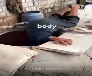معماری خلاقانه؛ تنور نون پزی ساختن نونوا در حدی خم میشه که شلوارش به گردنش گره میخوره