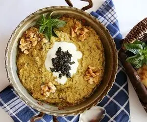 طرز تهیه حلیم بادمجان خوشمزه؛ چه کار کنیم که حلیم بادمجون کشدار بشه؟