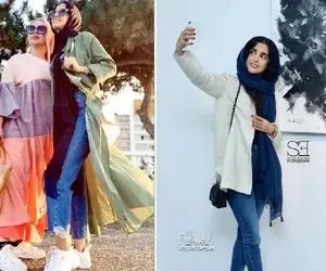 چهره دست نخورده "الهه حصاری" که ده هیچ از اونوریا زد جلو؛ ژستی عجیب غریب کنار دریا!