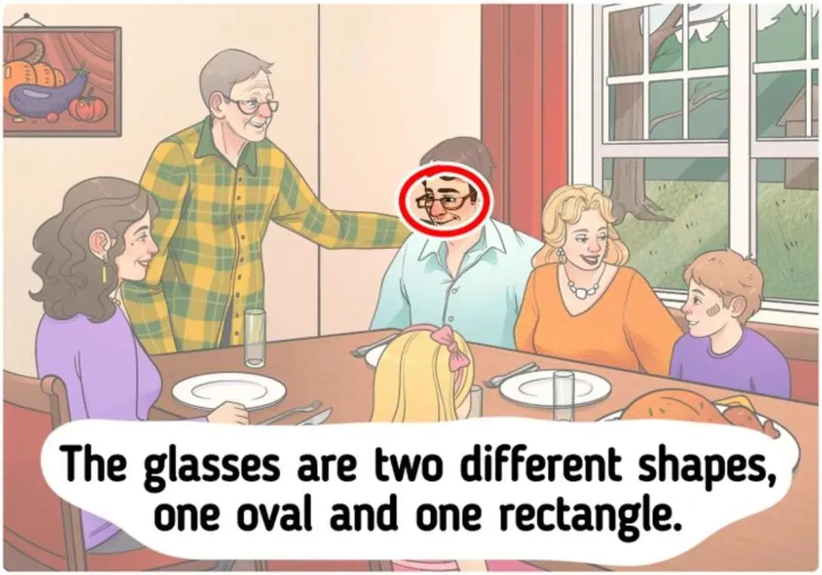 spot the mistake in dinner picture solution