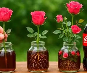 کشاورزی نوین؛ واسه ریشه دار کردن گل رز زدنش تو مخلوط پیاز و سیر و نوشابه دوپینگی شد