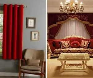 پرده آلبالویی رو با چه مبلی ست کنیم؟/ خاص پسندا اینطوری مبل و پرده خونشونو ست میکنن